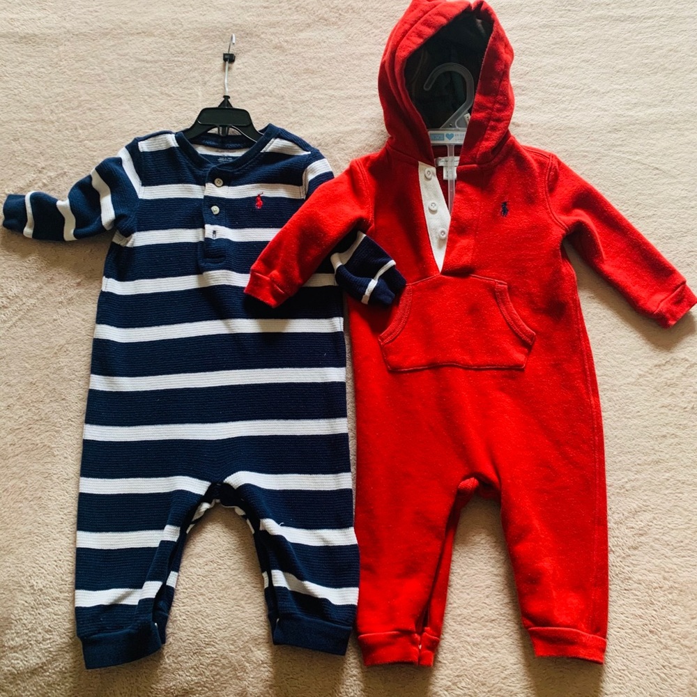 Ralph Lauren baby boy footie